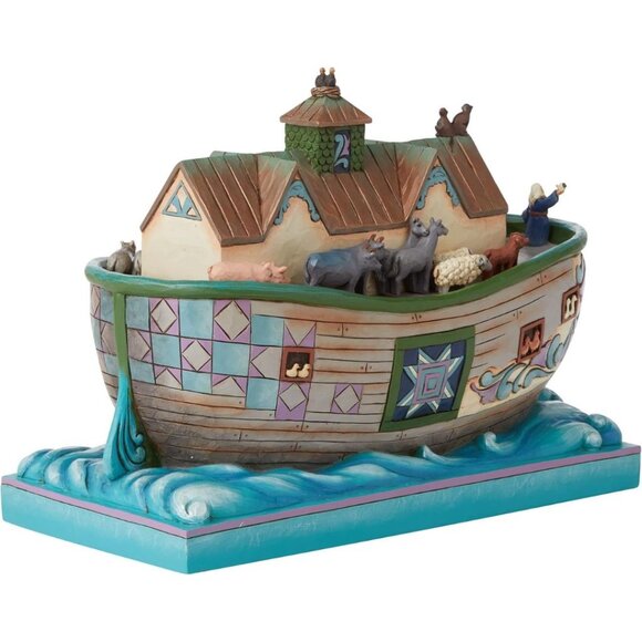 Enesco Jim Shore Heartwood Creek Noah's Ark Set Sail with Faith Figurine NIB NEW - Picture 2 of 10